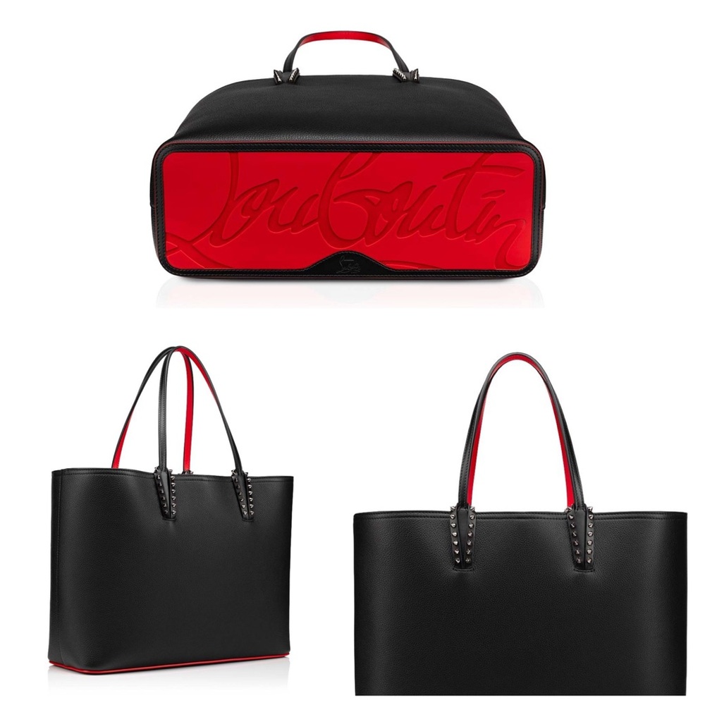 Christian Louboutin Black Tote with Red Accents